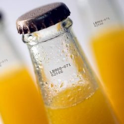 date and batch code marking on beverages