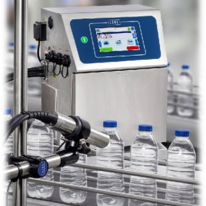 implementation link continuous ink jet on plastic bottles