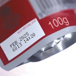 date and batch code marking on packaging in beverages