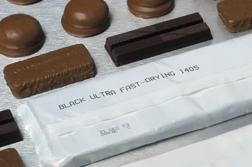 batch and date marking on chocolate or food