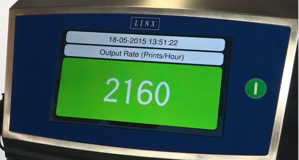 output rate detail of inkjet code printer
